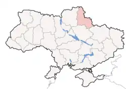 Sumia provinco en Ukrainio (klakmapo)