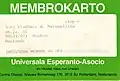 Membrokarto de UEA por jaro 2000