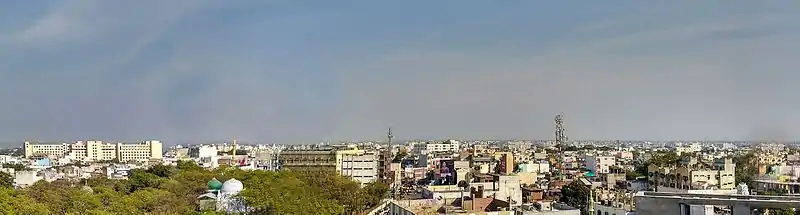 Larĝa panoramo de Nizamabad