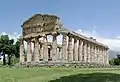 Greka templo de Atenea (antaŭe konita kiel de Ceres) en Paestum.