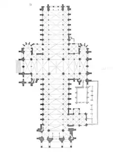 Interligita sistemo de la frugotika katedralo de Laon (1155–1235)