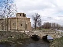 La rivero Ubierna kiam ĝi pasas tra Quintanilla Morocisla (es)