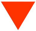 red downward-pointing triangle