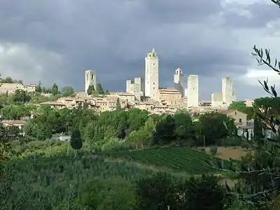 Turoj de San Gimignano.