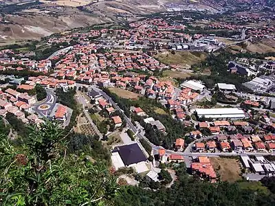 Panoramo de San-Marino.
