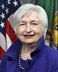 Janet Yellen 2023, 2017, 2015, kaj 2014 (finalinto en 2016)