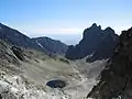 Rigardo de Sedielko al lago Modré pleso