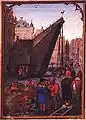 La granda urbogruo apud la Kraanbrug, ĉirkaŭ 1525, laŭ pentraĵo fare de Simon Bening.