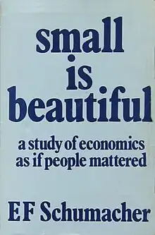 Kovrilo de „Small Is Beautiful“, 1973