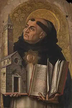 Altara artaĵo en Ascoli Piceno, Italio, fare de Carlo Crivelli (15-a jarcento)