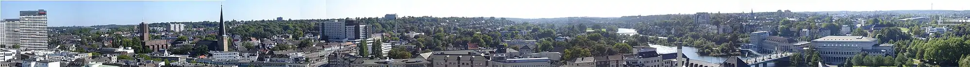 Panoramo de Mülheim ĉe Ruhr - Rigardo suden