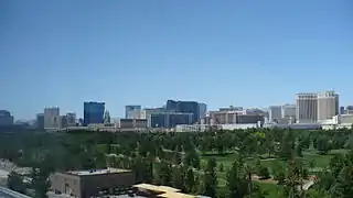 Photo taken May 21, 2010, a view of the Strip from the Renaissance Hotel.