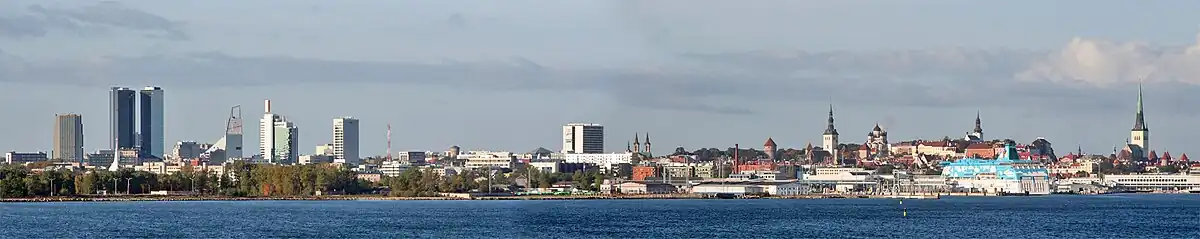 Panoramo de la urbocentro en oktobro 2007