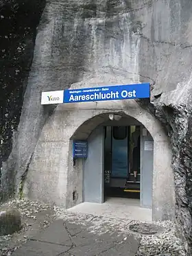 Stacidomo Aareschlucht Ost (Bahn)