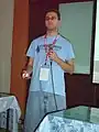 Chuck Smith dum Wikimania-renkontiĝo en 2007
