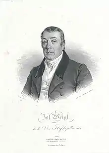 Joseph Weigl; litografio de Joseph Kriehuber, 1829