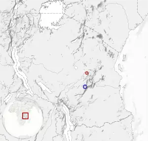 Distribuado de la genro Xenoperdix en Tanzanio: ruĝe, en la nordo, tiu de Xenoperdix Rubeho; blue, en la sudo, tiu de Xenoperdrix Udzungwa.