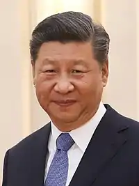 Xi Jinping listigita dektri fojojn: 2022, 2021, 2020, 2019, 2018, 2017, 2016, 2015, 2014, 2013, 2012, 2011, kaj 2009 (finalinto en 2023)