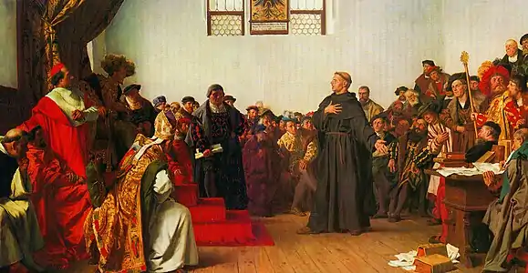 Martin Luther Wormseko dietan (1877)