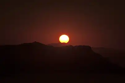 Eklipsea eta iluntzea Zarautzen.