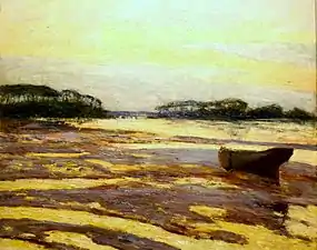 Crépuscule jaune sur les vasières, Loctudy (1898), Quimperreko Arte Ederren Museoa.