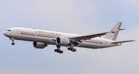 Air India One, nazioarteko bidaietan Presidenteak erabiltzen duen Boeing 777.