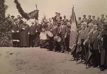 1922ko inaugurazioaren irudi bat (gizonak)