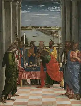 Andrea Mantegna, "Amabirjinaren heriotza", c. 1461