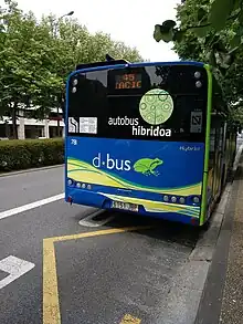 Donostiako autobus publikoa.