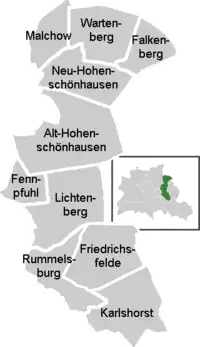 Mapa del districte de Lichtenberg