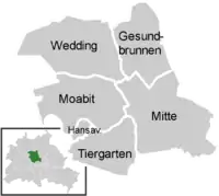 Mapa del districte de Mitte