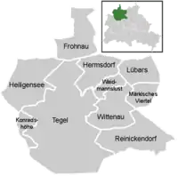 Mapa del districte de Reinickendorf