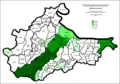 Brckoko bosniarren proportzioa asentamenduen arabera 1961