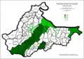 Brckoko bosniarren proportzioa asentamenduen arabera 1971