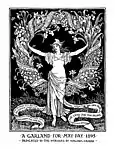 "A Garland for May Day 1895" woodcut