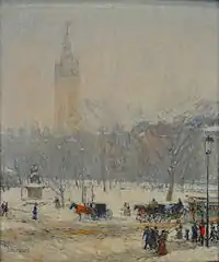 Snowstorm, Madison Square, c. 1890