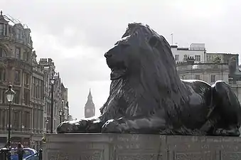 One of four Lions around the base of Nelson's Column