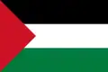 Palestina Osoko Gobernuak erabili zuen bandera.