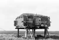 Food caches, Hooper Bay, Alaska, c. 1929