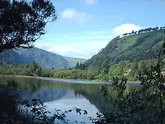 Glendalough harana en el Wicklow konderrian.