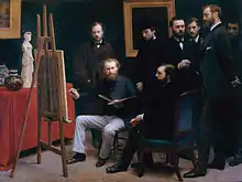 Un atelier aux Batignolles, 1870,Paris, Orsay museoa.