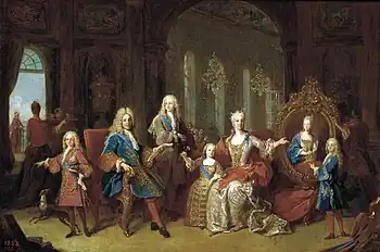 Felipe V.aren familia, 1723. Prado Museoa.