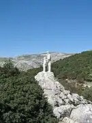 Basozainaren monumentua Malagan, Espainian.