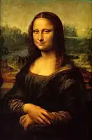 Leonardo da Vinci Mona Lisa, edo Gioconda, (1503), Louvreko museoan, Paris.