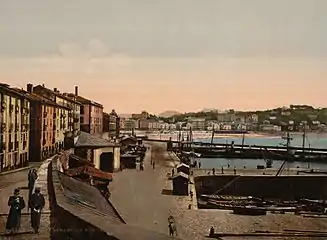 Donostiako portua 1890an.