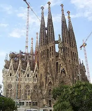 Gaudi : Bartzelonako Familia Sakratuaren eliza, Gaudik diseinatua.