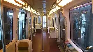 Metro baten barruko bista