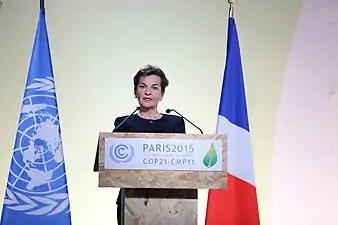 Christiana Figueres, CMNUCCko idazkari exekutiboa, Paris 2015