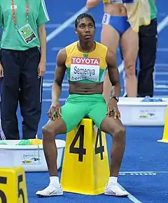 Caster Semenya Berliinin MM-kisoissa 2009.