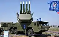 Buk-M2E ilmatorjuntaohjulksia.